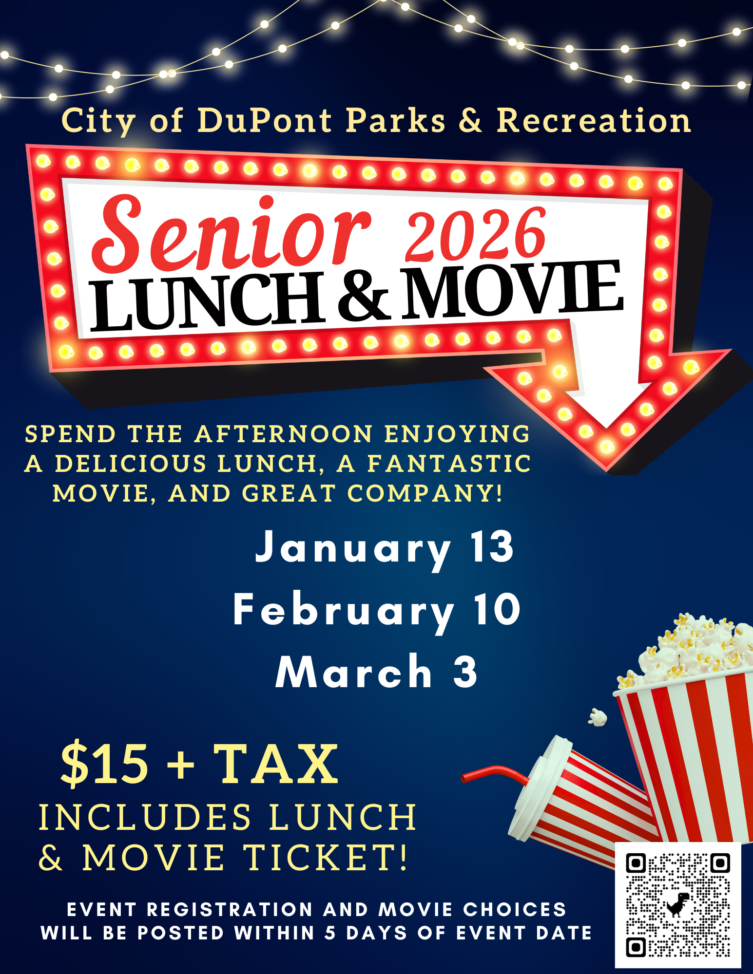 Senior Lunch and Movie 2026 Jan-March